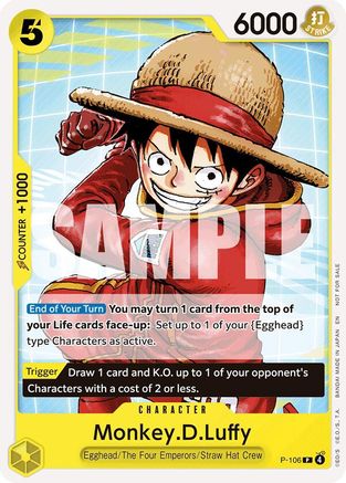 Monkey.D.Luffy (Tournament Pack 2026 Vol. 2) (P-106) - [One Piece Promotion Cards]