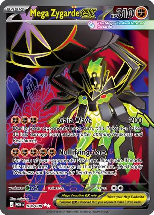 Mega Zygarde ex - (104/088) Holofoil [ME03 Perfect Order] - Trinity Hobby