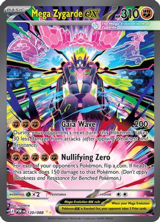 Mega Zygarde ex - (120/088) Holofoil [ME03 Perfect Order] - Trinity Hobby