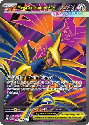 Mega Skarmory ex - (106/088) Holofoil [ME03 Perfect Order] - Trinity Hobby