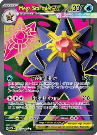 Mega Starmie ex - (102/088) Holofoil [ME03 Perfect Order] - Trinity Hobby