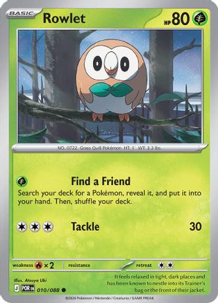 Rowlet - (010/088) [ME03 Perfect Order] - Trinity Hobby