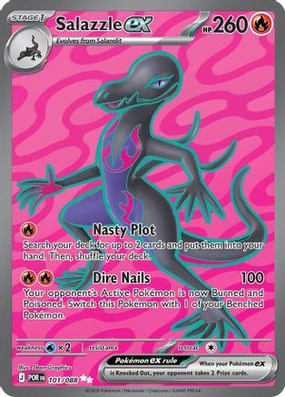 Salazzle ex - (101/088) Holofoil [ME03 Perfect Order] - Trinity Hobby