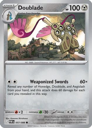 Doublade - (057/088) Reverse Holofoil [ME03 Perfect Order] - Trinity Hobby