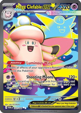 Mega Clefable ex - (103/088) Holofoil [ME03 Perfect Order] - Trinity Hobby