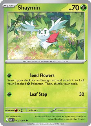 Shaymin - (003) Reverse Holofoil [ME03 Perfect Order] - Trinity Hobby