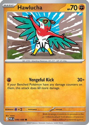 Hawlucha - (046) Reverse Holofoil [ME03 Perfect Order] - Trinity Hobby