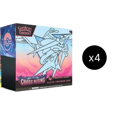 Chaos Rising Pokemon Center Elite Trainer Box Case - Trinity Hobby
