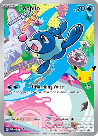 Popplio - (045) Holofoil [ME Mega Evolution Promo] - Trinity Hobby