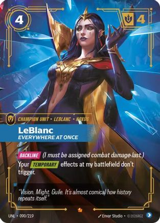 LeBlanc - Everywhere At Once (090/219) - Unleashed Foil - Trinity Hobby