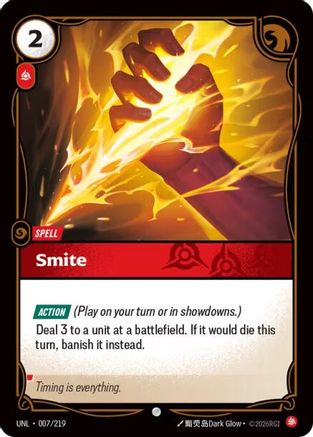 Smite (007/219) - Unleashed Foil - Trinity Hobby
