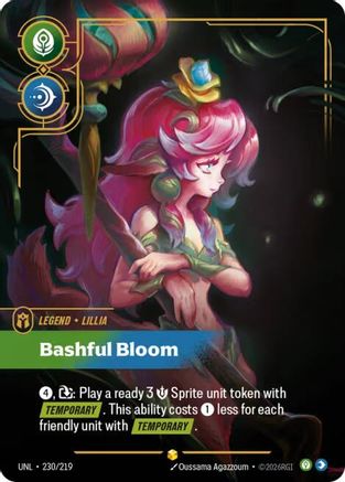 Lillia - Bashful Bloom (Overnumbered) (230/219) - Unleashed Foil - Trinity Hobby