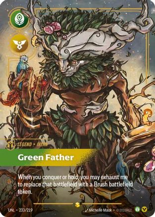 Ivern - Green Father (Overnumbered) (233/219) - Unleashed Foil - Trinity Hobby