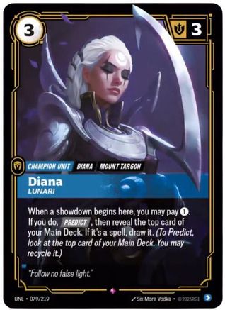 Diana - Lunari (079/219) - Unleashed Foil - Trinity Hobby