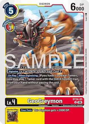 GeoGreymon (ST24-05) - [Starter Deck 24: Data Squad]