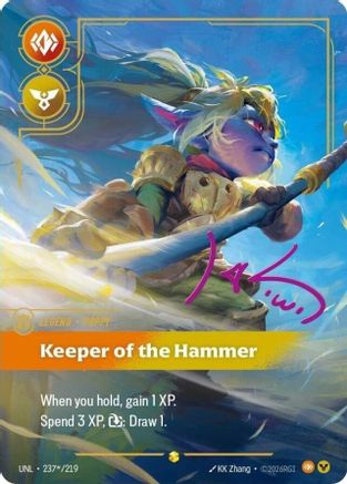 Poppy - Keeper of the Hammer (Signature) (237*/219) - Unleashed Foil - Trinity Hobby