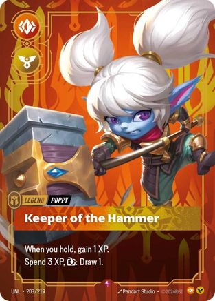 Poppy - Keeper of the Hammer (203/219) - Unleashed Foil - Trinity Hobby