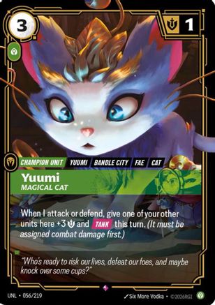 Yuumi - Magical Cat (056/219) - Unleashed Foil - Trinity Hobby