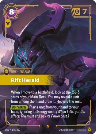 Rift Herald (179/219) - Unleashed Foil - Trinity Hobby
