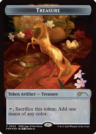 Treasure Token (Year of the Horse 2026)  [Foil]  (SSP-002) - [Standard Showdown Promos] - Trinity Hobby