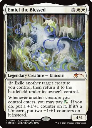Emiel the Blessed (Year of the Horse 2026)  [Foil]  (SSP-001) - [Standard Showdown Promos] - Trinity Hobby