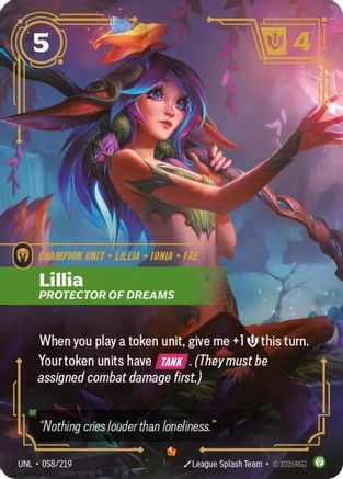 Lillia - Protector of Dreams (058/219) - Unleashed Foil - Trinity Hobby