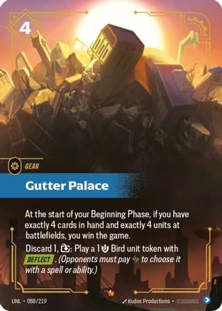 Gutter Palace (088/219) - Unleashed Foil - Trinity Hobby