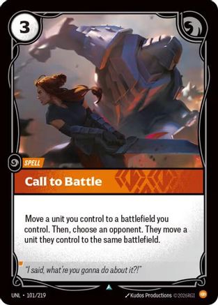Call to Battle (101/219) - Unleashed - Trinity Hobby