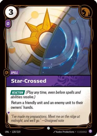 Star-Crossed (128/219) - Unleashed Foil - Trinity Hobby
