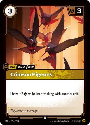 Crimson Pigeons (154/219) - Unleashed - Trinity Hobby