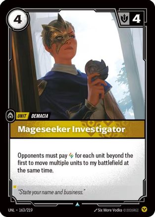 Mageseeker Investigator (163/219) - Unleashed - Trinity Hobby