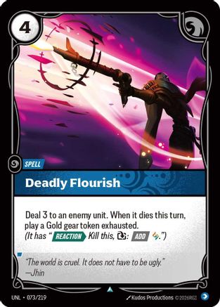 Deadly Flourish (073/219) - Unleashed Foil - Trinity Hobby