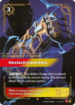 Hextech Gauntlets (188/219) - Unleashed Foil - Trinity Hobby