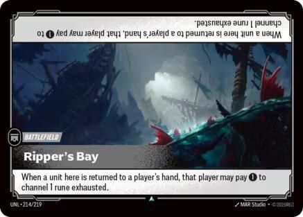 Ripper's Bay (214/219) - Unleashed Foil - Trinity Hobby