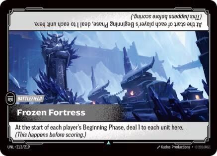 Frozen Fortress (212/219) - Unleashed Foil - Trinity Hobby