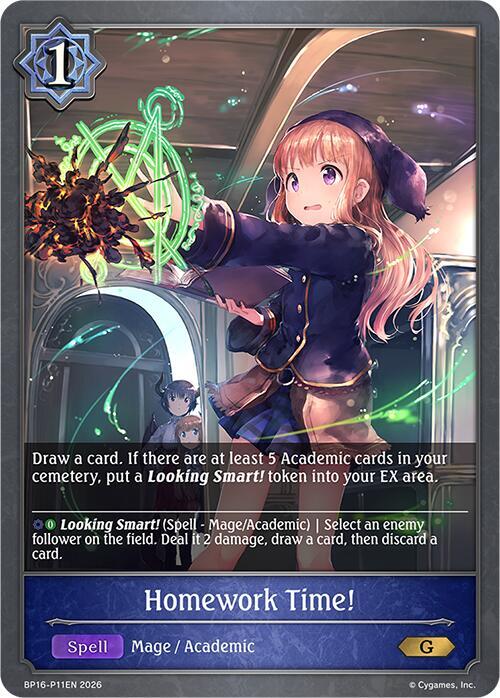Homework Time! - P11 (Foil) - BP16: New World Genesis (BP16-P11EN) - Trinity Hobby