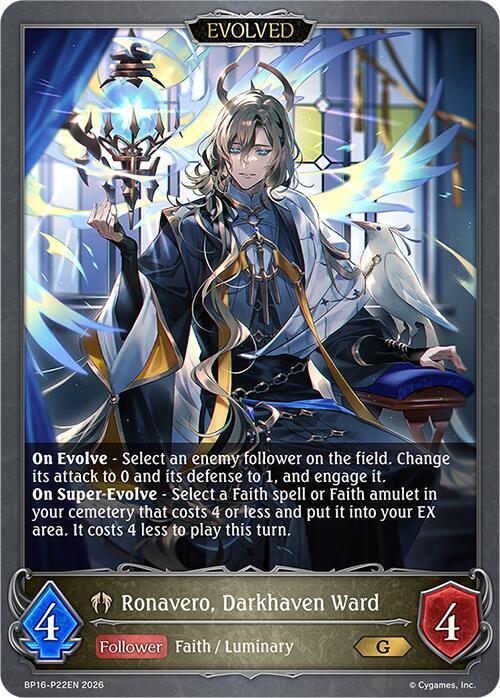 Ronavero, Darkhaven Ward (Evolved) - P22 (Foil) - BP16: New World Genesis (BP16-P22EN) - Trinity Hobby