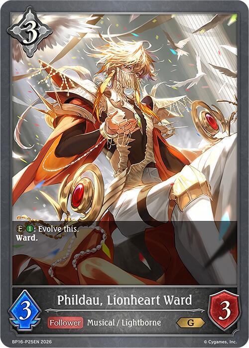 Phildau, Lionheart Ward - P25 (Foil) - BP16: New World Genesis (BP16-P25EN) - Trinity Hobby