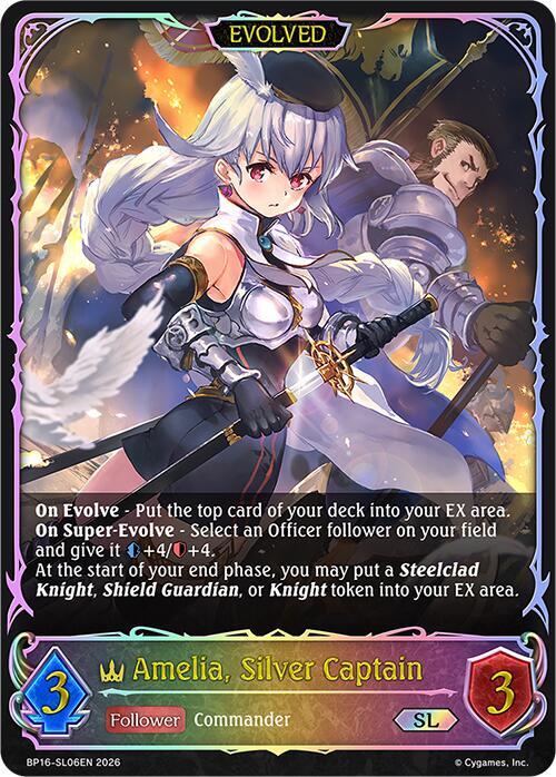 Amelia, Silver Captain (Evolved) (SL) - BP16: New World Genesis (BP16-SL06EN) - Trinity Hobby