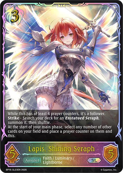 Lapis, Shining Seraph (SL) - BP16: New World Genesis (BP16-SL23EN) - Trinity Hobby