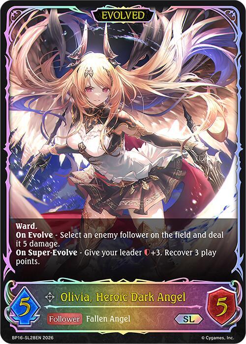 Olivia, Heroic Dark Angel (Evolved) (SL) - BP16: New World Genesis (BP16-SL28EN) - Trinity Hobby