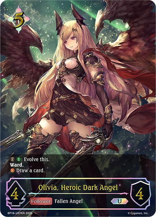 Olivia, Heroic Dark Angel (U) - BP16: New World Genesis (BP16-U07EN) - Trinity Hobby