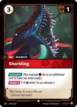 Sharkling (006/219) - Unleashed Foil - Trinity Hobby