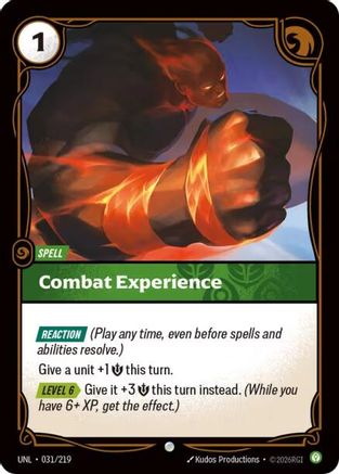 Combat Expertise (031/219) - Unleashed Foil - Trinity Hobby