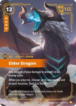 Elder Dragon (118/219) - Unleashed Foil - Trinity Hobby