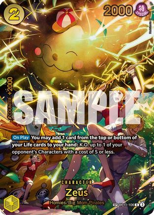 Zeus (SP) (OP11-106) - [Adventure on Kami's Island] Foil - Trinity Hobby