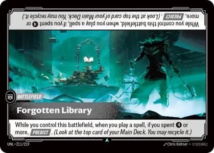 Forgotten Library (211/219) - Unleashed Foil - Trinity Hobby