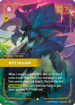 Rift Herald (Alternate Art) (179a/219) - Unleashed Foil - Trinity Hobby