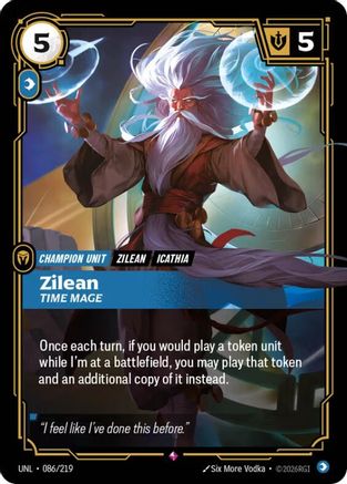Zilean - Time Mage (086/219) - Unleashed Foil - Trinity Hobby