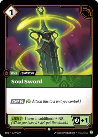 Soul Sword (039/219) - Unleashed - Trinity Hobby